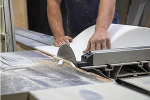 Acrylic sink with a circular saw, a Graphic by Jan Jack Russo Media