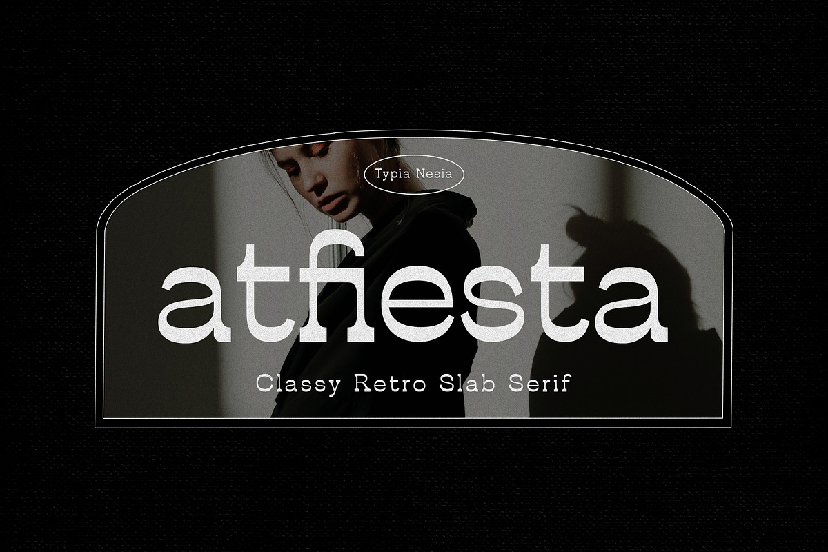 Atfiesta - Reverse Slab Serif, a Slab Serif Font by Typia Nesia (Photo 1 of 11)