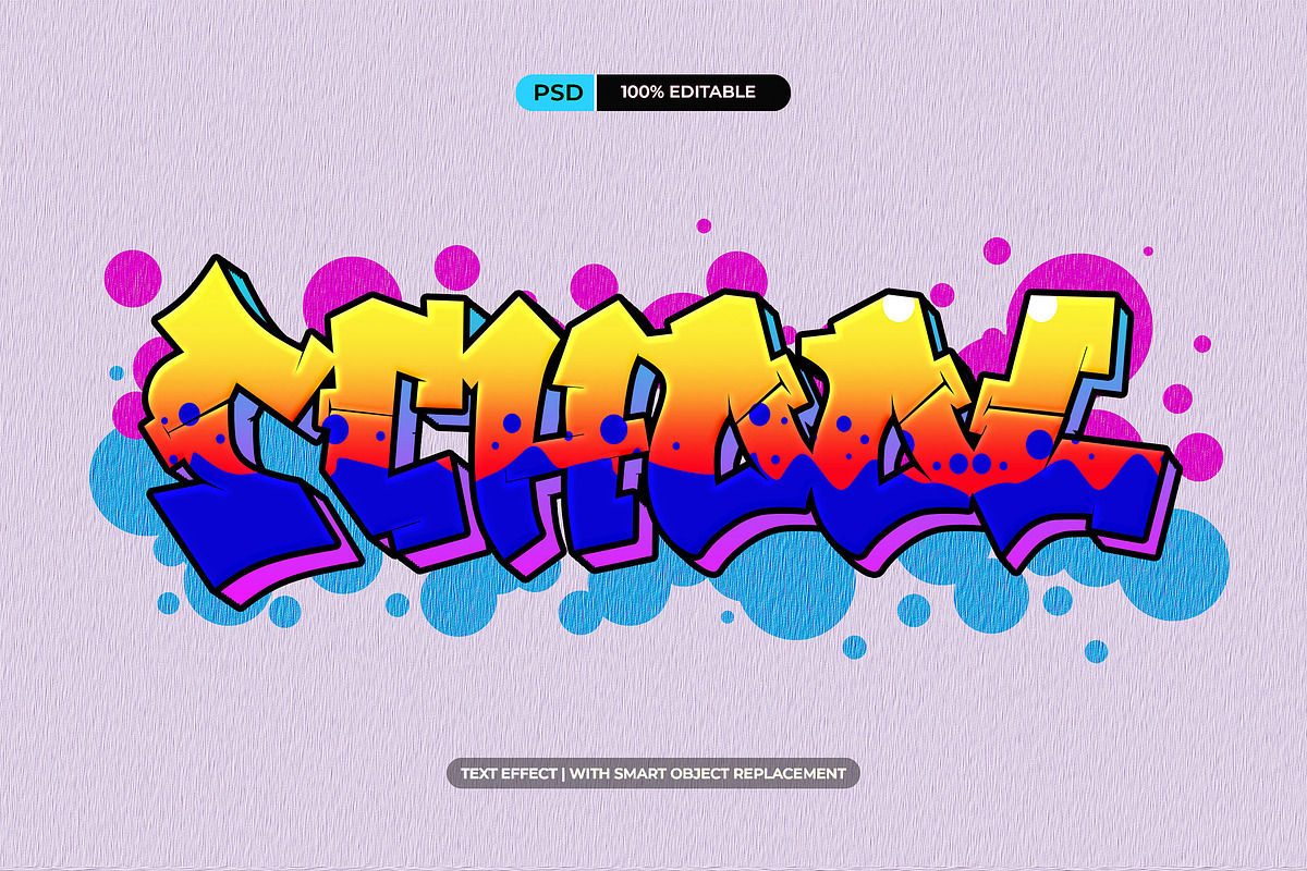 Graffiti PSD Text effect, a Layer Style Add-On by Artlogs x Modaldesain (Photo 1 of 3)