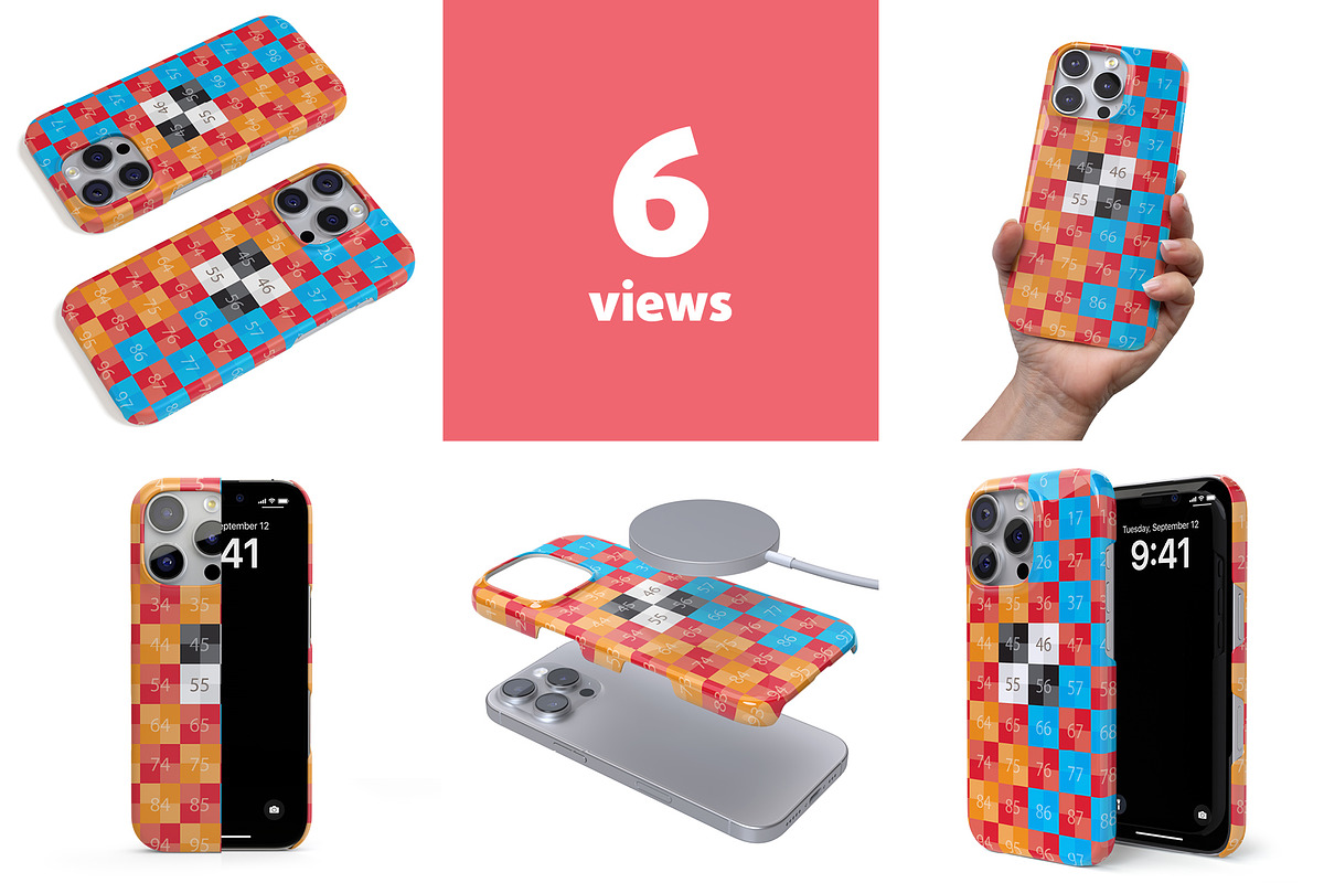 iPhone 16 Pro Snap case Mock-up, an iPhone Mockup by Colatudo Store (Photo 2 of 9)