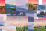 Watercolor abstract backgrounds, a Background Graphic by Vero Arts (Thumbnail 3 of 11)