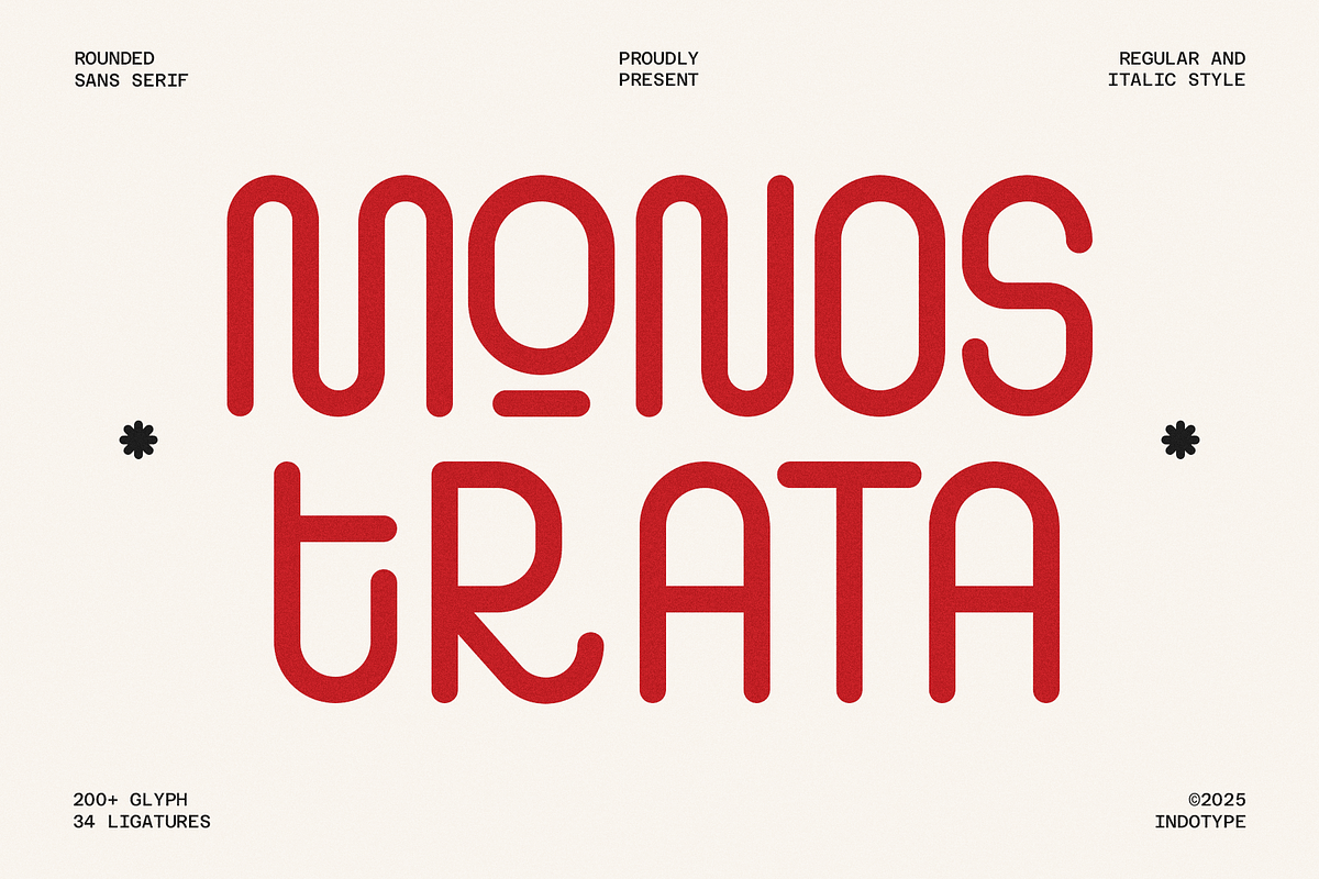 Monostrata - Modern Rounded Sans, a Font by Indotype Foundry (Photo 1 of 10)