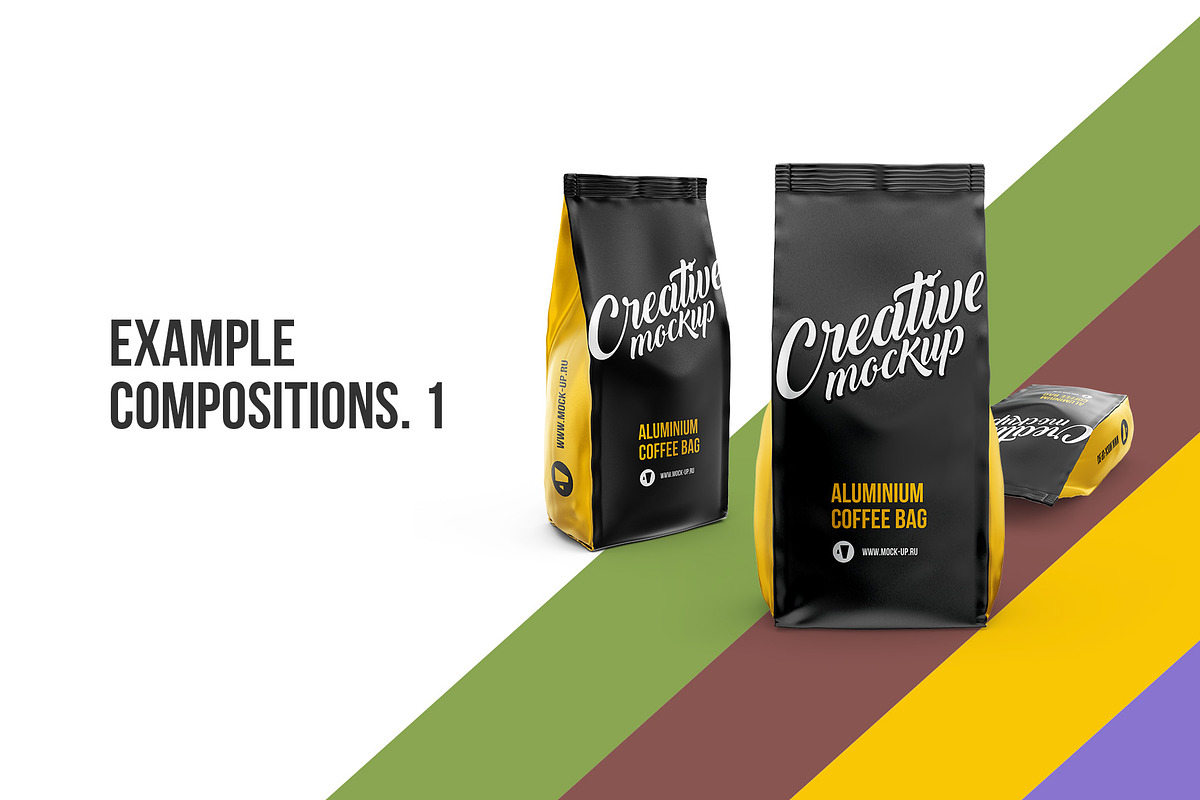 Coffee Pouch Mockup. 6 in 1 Pack, a Packaging Mockup by easymock (Photo 8 of 12)