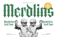 Merdlins Modern Blackletter Serif