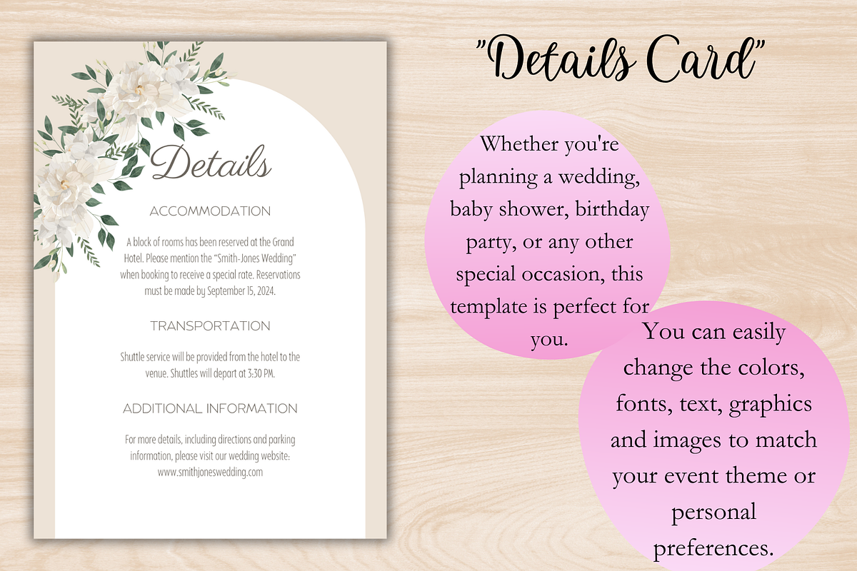Elegant Wedding Invitation Template, an Invitation Template by Talentex Invitations (Photo 3 of 4)