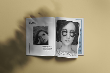 US Letter Magazine Mockups, a Books & Magazine Mockup by Tahtagraphic