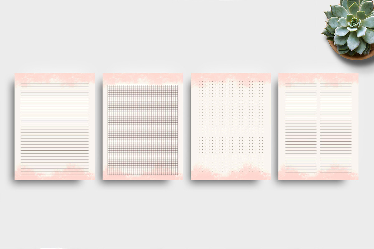 Digital Notebook Pages, a Stationery Template by Ultimate Template Shop (Photo 2 of 6)