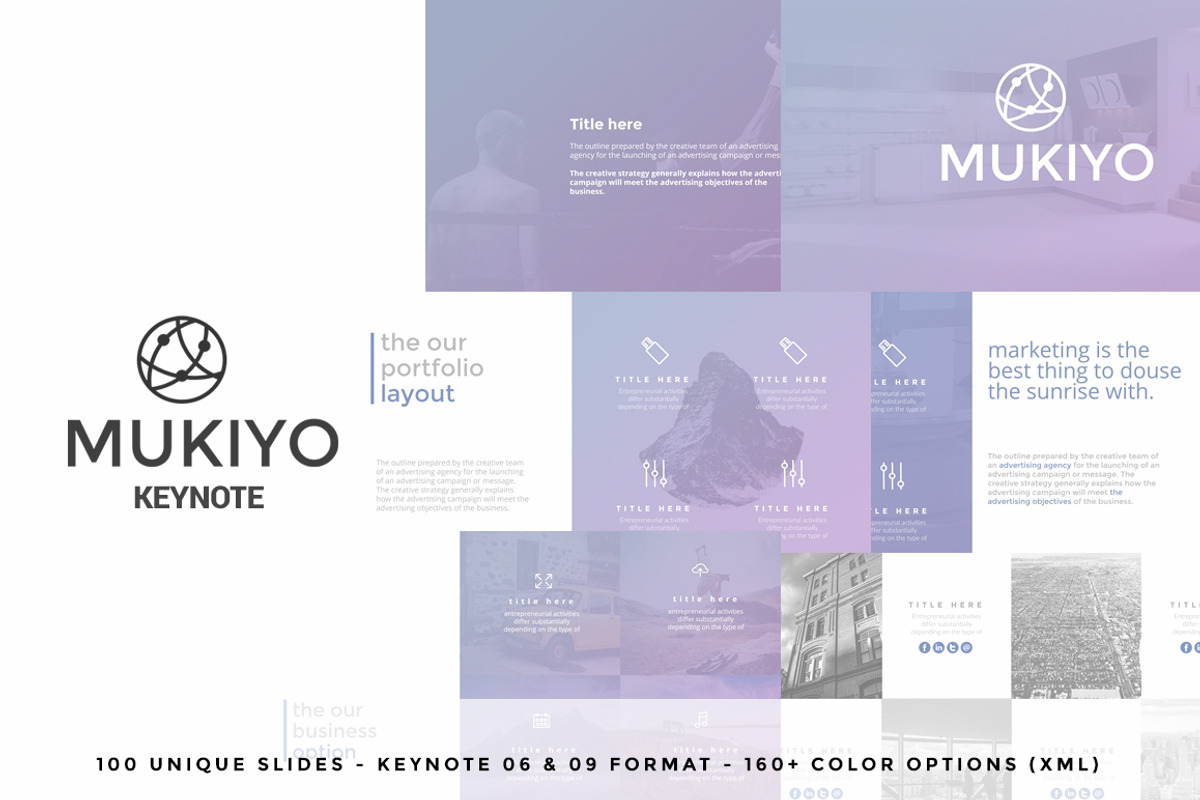Mukiyo Keynote, a Presentation Template by Flyer King (Photo 1 of 2)