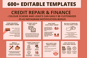 Credit Repair Instagram Template