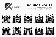 Bounce House Icon Vector, a Solid Icon by Akatype Studio (Thumbnail 1 of 3)
