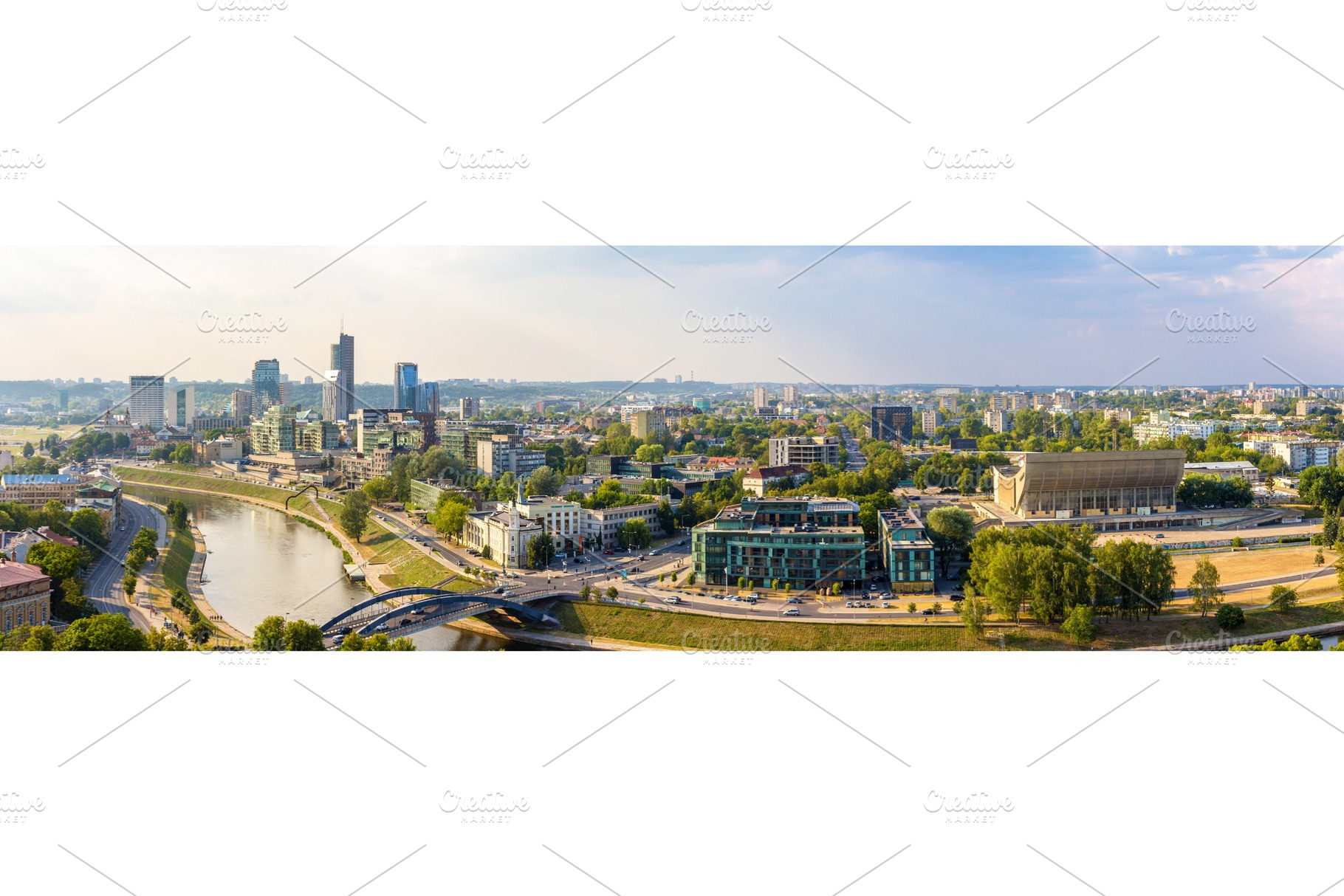 Panorama of Vilnius - Lithuania, an Architecture Photo by Leonid Andronov