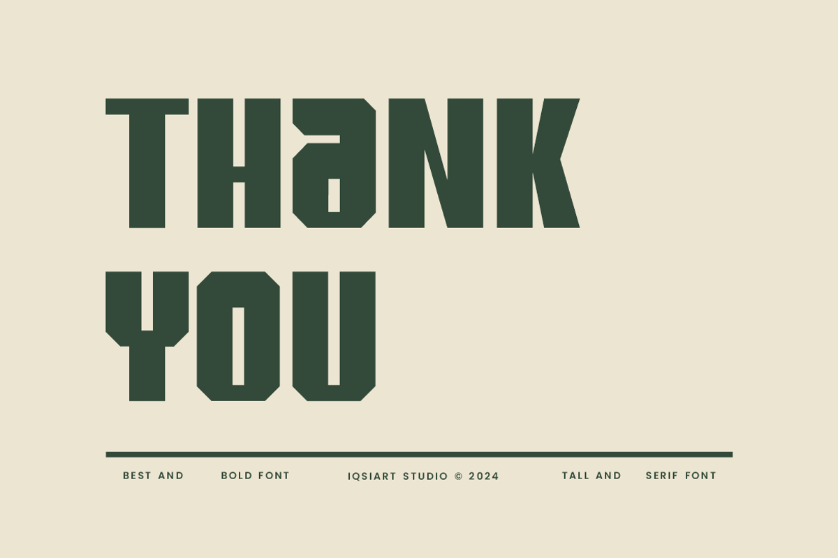 Gilndra Down - Thick & Bold Font, a Sans Serif Font by Iqsiart Studio (Photo 6 of 7)
