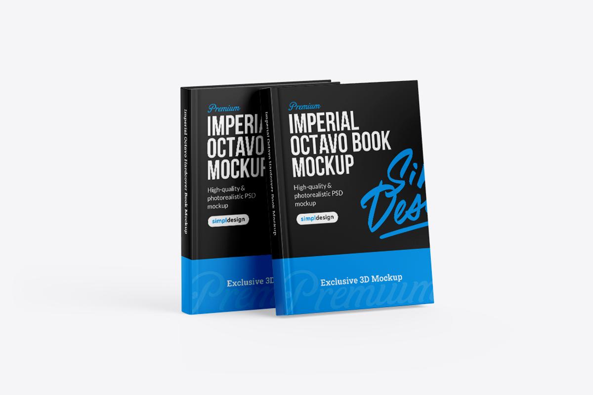 Imperial Octavo Book Mockup, a Books & Magazine Mockup by SimplDesign (Photo 9 of 13)