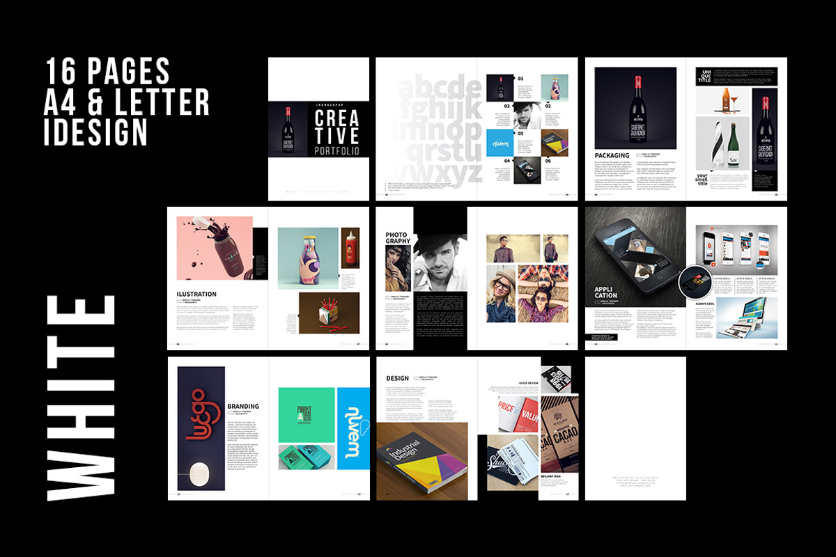 Portfolio Template (2 Colours), a Brochure Template by Canden Studio (Photo 5 of 5)