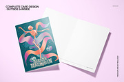 Vintage Halloween 5x7 Card Template, a Card Template by creatsy5 (Thumbnail 3 of 5)