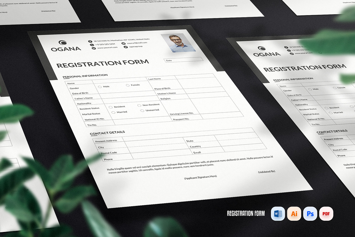 Registration Form Two Page, a Stationery Template by iDoodle Studio (Photo 5 of 5)