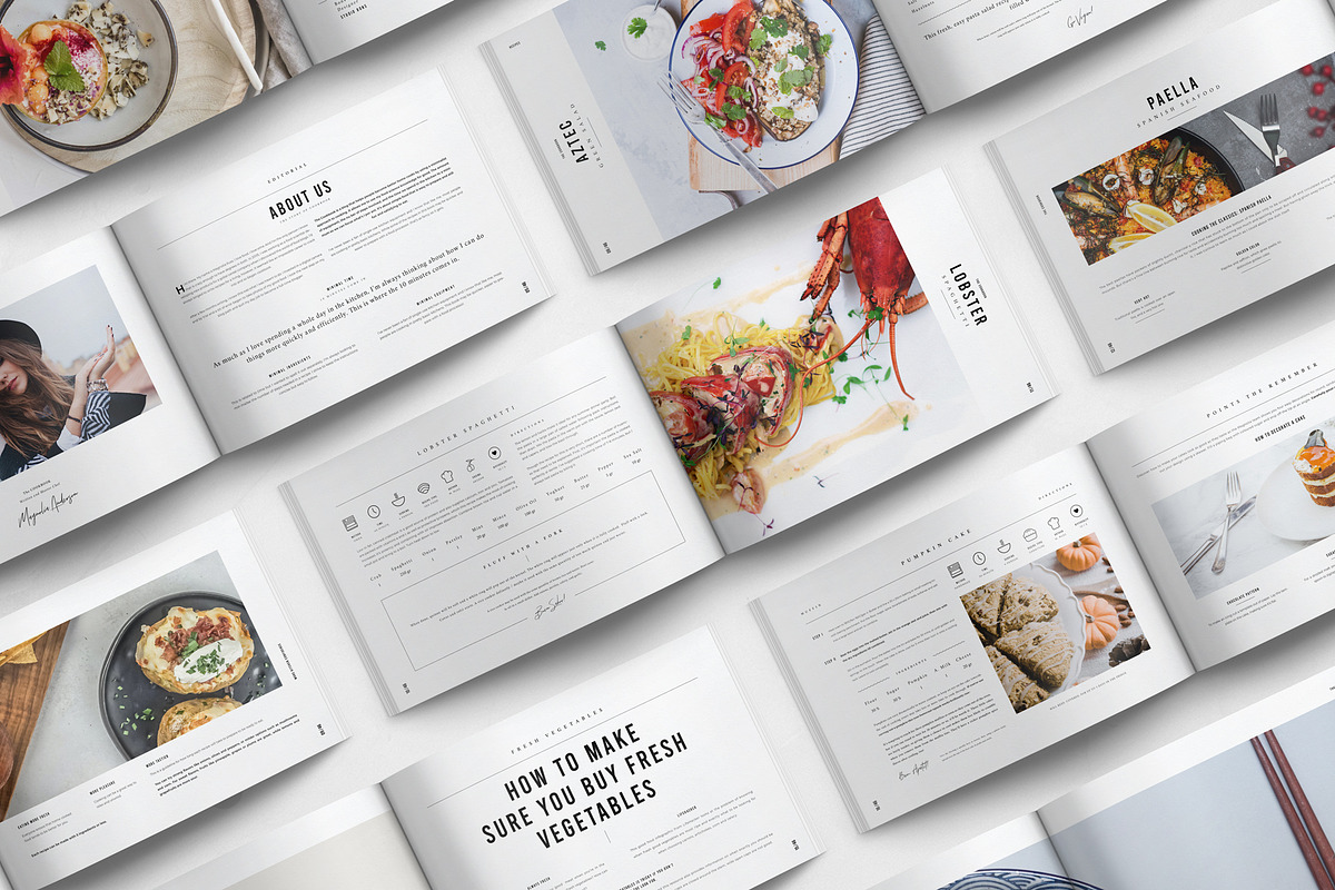 Canva Cookbook | Recipe Book, a Brochure Template by Studio Bons (Photo 7 of 27)