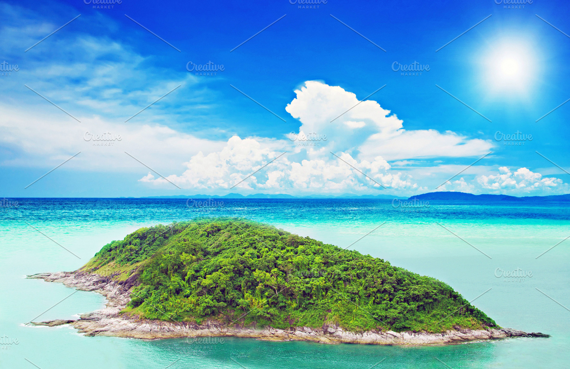 Tropical island, a Photo by saiko3p