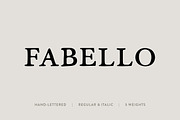 Fabello: A Hand-Lettered Serif Font, a Serif Font by Britt Fabello (Thumbnail 1 of 8)