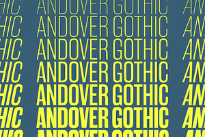 Andover Gothic — A Condensed Grotesk, a Sans Serif Font by Inlay Studio