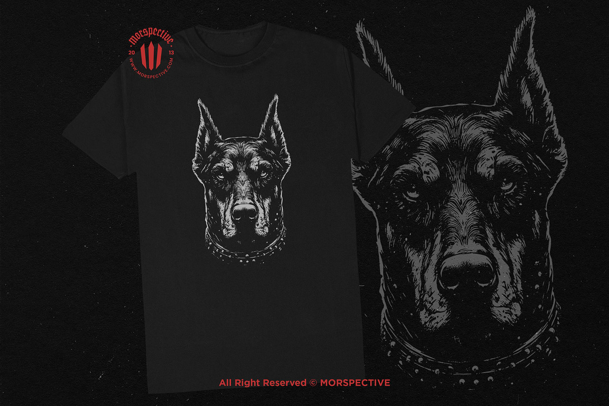 10 Bundle Dark Art Doberman Dog, an Illustration by Morspective (Photo 2 of 7)