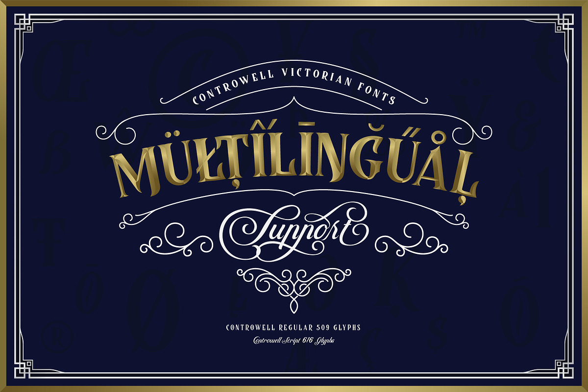 Controwell Victorian Typeface 30%!, a Serif Font by alit design (Photo 10 of 13)