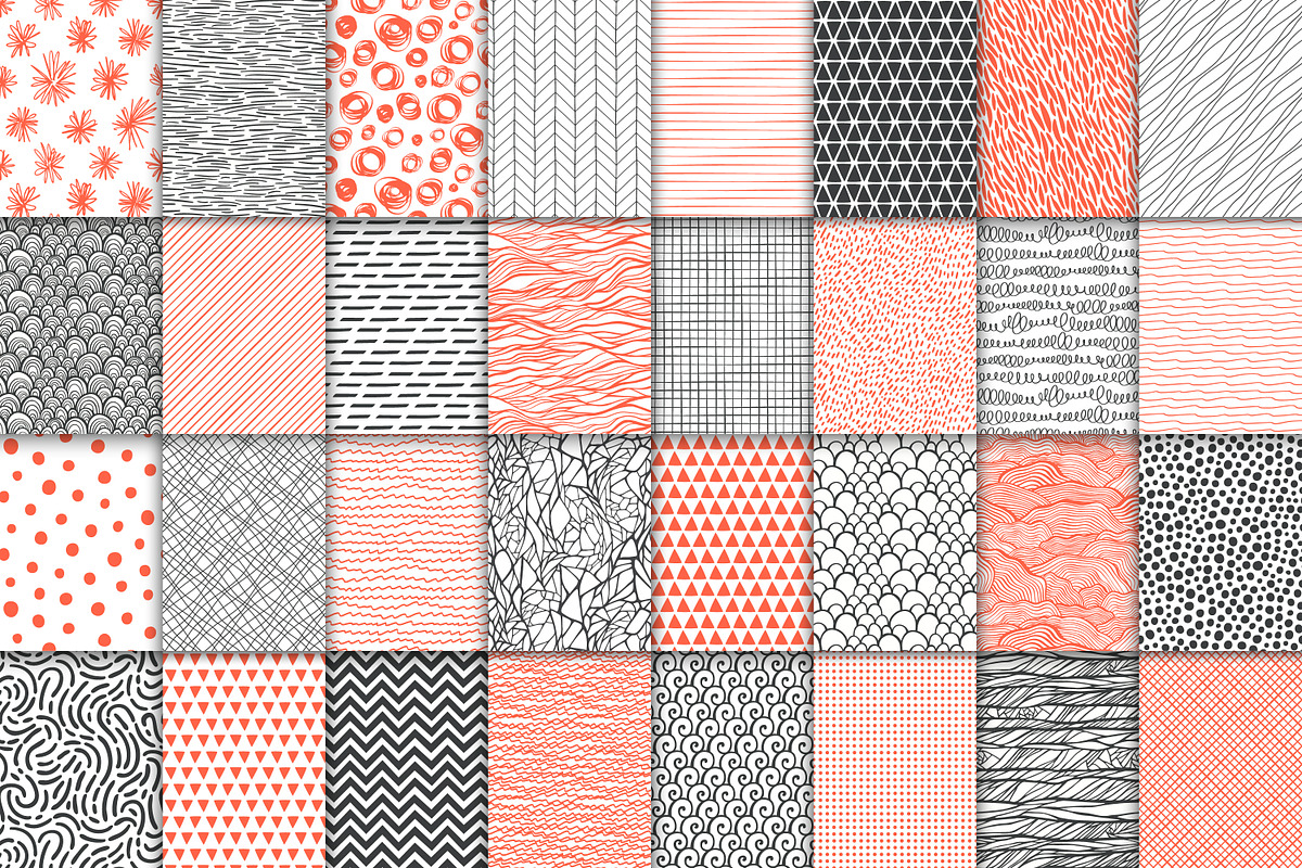 32 geometric seamless patterns set, a Pattern Graphic by IreneArt illustrations (Photo 2 of 2)