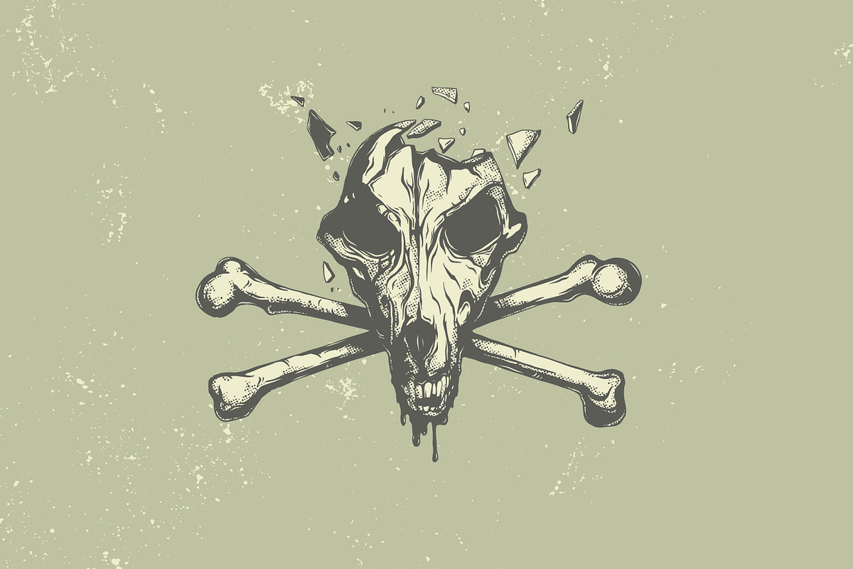 Dog skull., an Animal Illustration by illusign