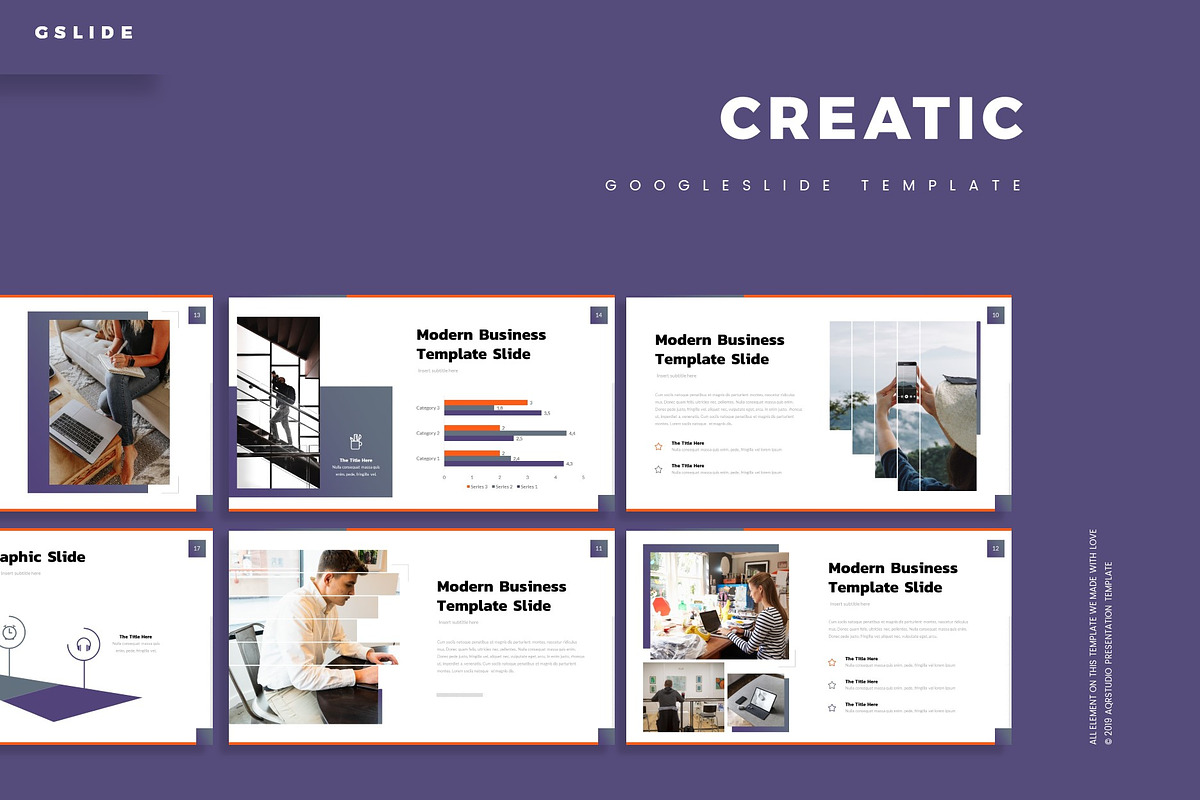 Creatic - Google Slide Template, a Presentation Template by AQR Studio