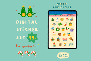 Christmas Sticker For Goodnotes