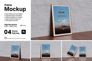 Frame Mockup Bundle Set, an Advertising Mockup by Rielismee