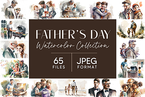 Fathers Day Watercolor Collection
