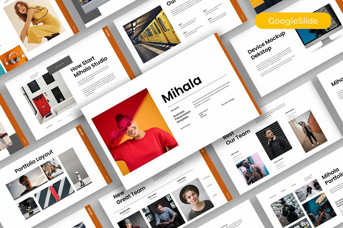 Mihala – Business Google Slide, a Presentation Template by kreatifreya (Photo 1 of 5)