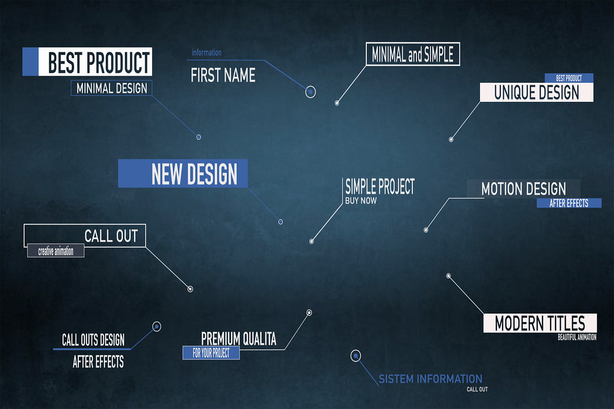 Call out. After Effects, a Templates & Theme by Naltik (Photo 1 of 2)
