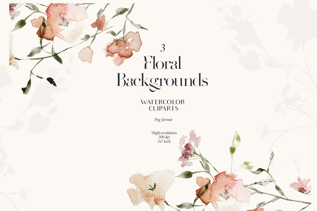 Subtle delicate peach & pink flowers, a Decorative Illustration by Grace Noboa Illustrations (Photo 5 of 10)
