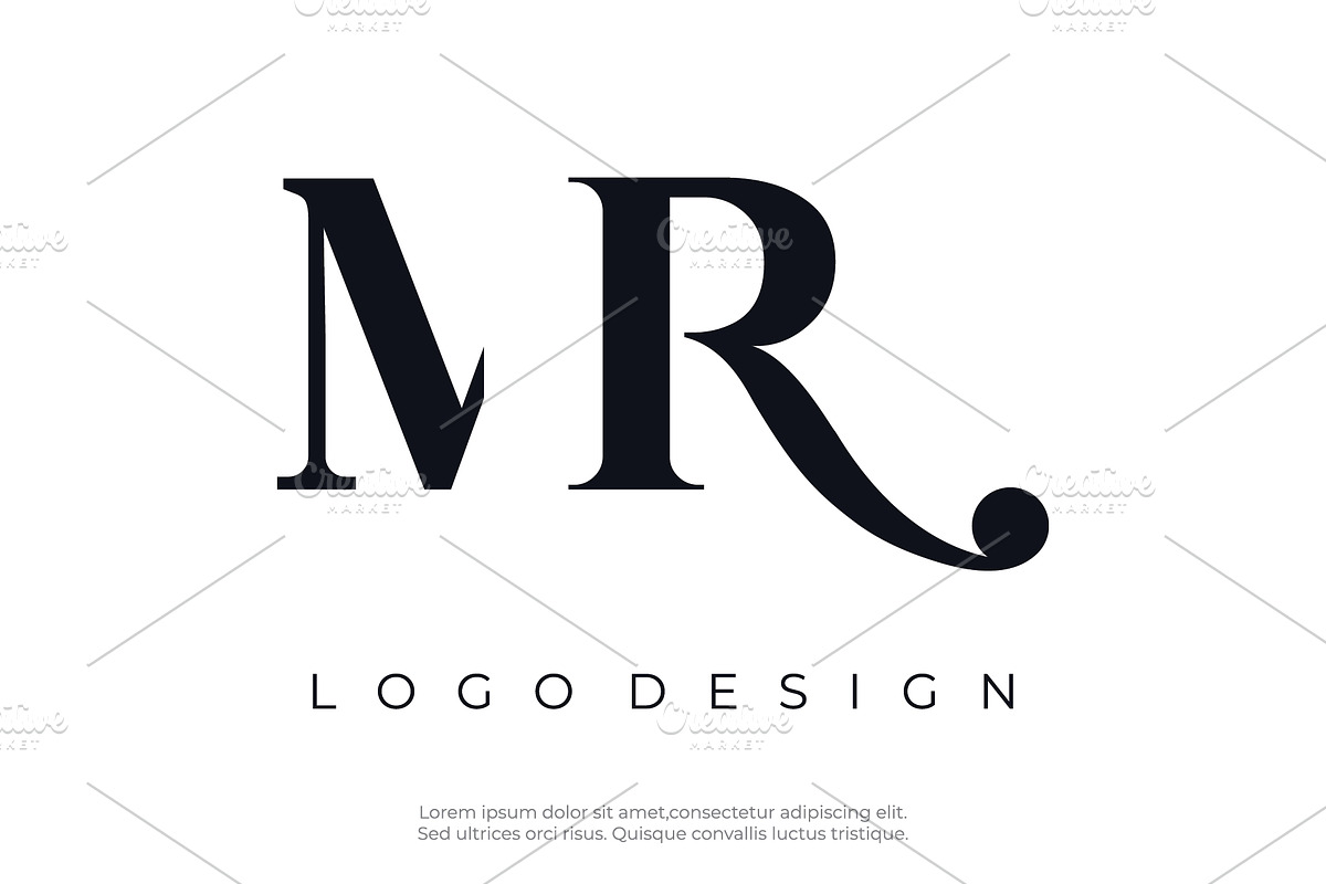 Geometry MR letter initials logo des, a Branding & Logo Template by LOGOCREATIVE