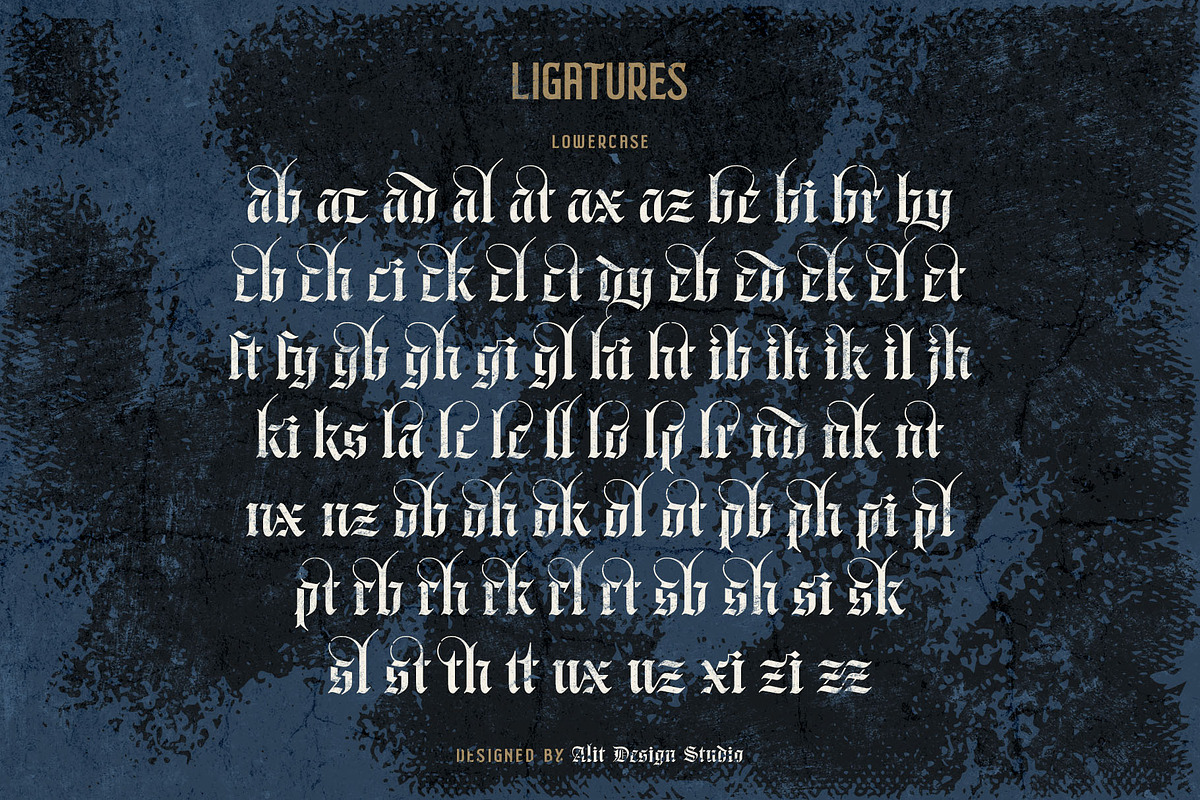 Braysilk Typeface, a Blackletter Font by alit design (Photo 17 of 22)