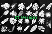 Tropical Leaves Photoshop Brushes, a Brush Add-On by ArtistMef (Thumbnail 3 of 4)