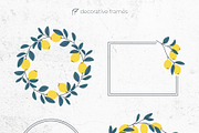 Lemon Cliparts, Frames & Patterns, a Decorative Illustration by Panna Limon Store (Thumbnail 9 of 18)