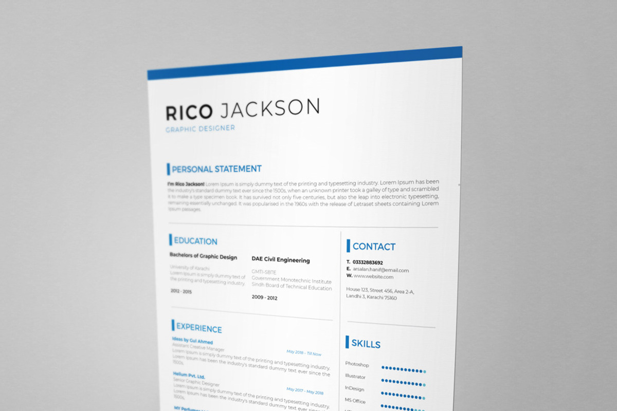 Resume CV, a Resume Template by Design'sTRIBE (Photo 6 of 9)