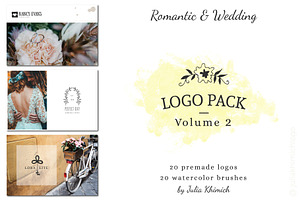 Logo Pack Vol.2. Romantic & Wedding