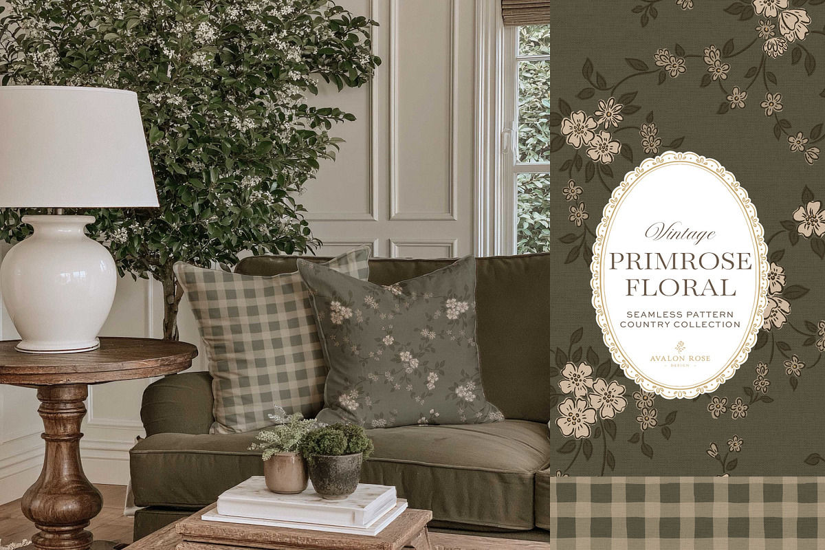 Vintage Floral Country Patterns, a Pattern Graphic by Eclectic Anthology (Photo 10 of 13)
