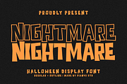 Nightmare - Halloween Display Font, a Sans Serif Font by Pian45 Studio (Thumbnail 1 of 8)