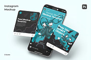 Instagram Mockup, an Advertising Mockup by Se٧enStudio (Thumbnail 1 of 3)