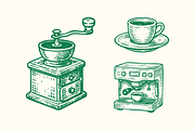 Coffee & Barista Illustration Set, a Food Illustration by ™Creasi (Thumbnail 2 of 6)