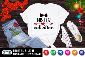 Mister Valentine Shirt SVG