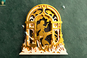 Mermaid 3D Layered Laser Cut File, a Decorative Illustration by pixaroma (Thumbnail 6 of 8)