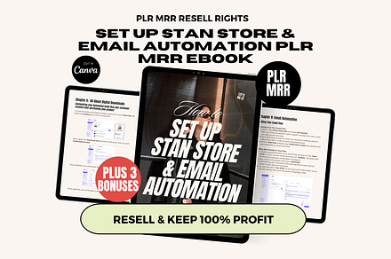 Set Up Stan Store Guide MRR PLR, a Marketing Template by The Thrive Society