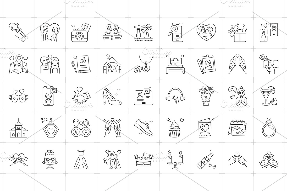Marriage and Wedding Ceremony Icon, an Icon by Prosymbols (Photo 4 of 5)