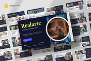 Art Gallery Google Slides Template, a Presentation Template by fluffstudio (Thumbnail 1 of 4)
